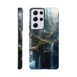 Elven Kingdom Fantasy Landscape Phone Case - Tough case, Samsung - Galaxy S21 Ultra