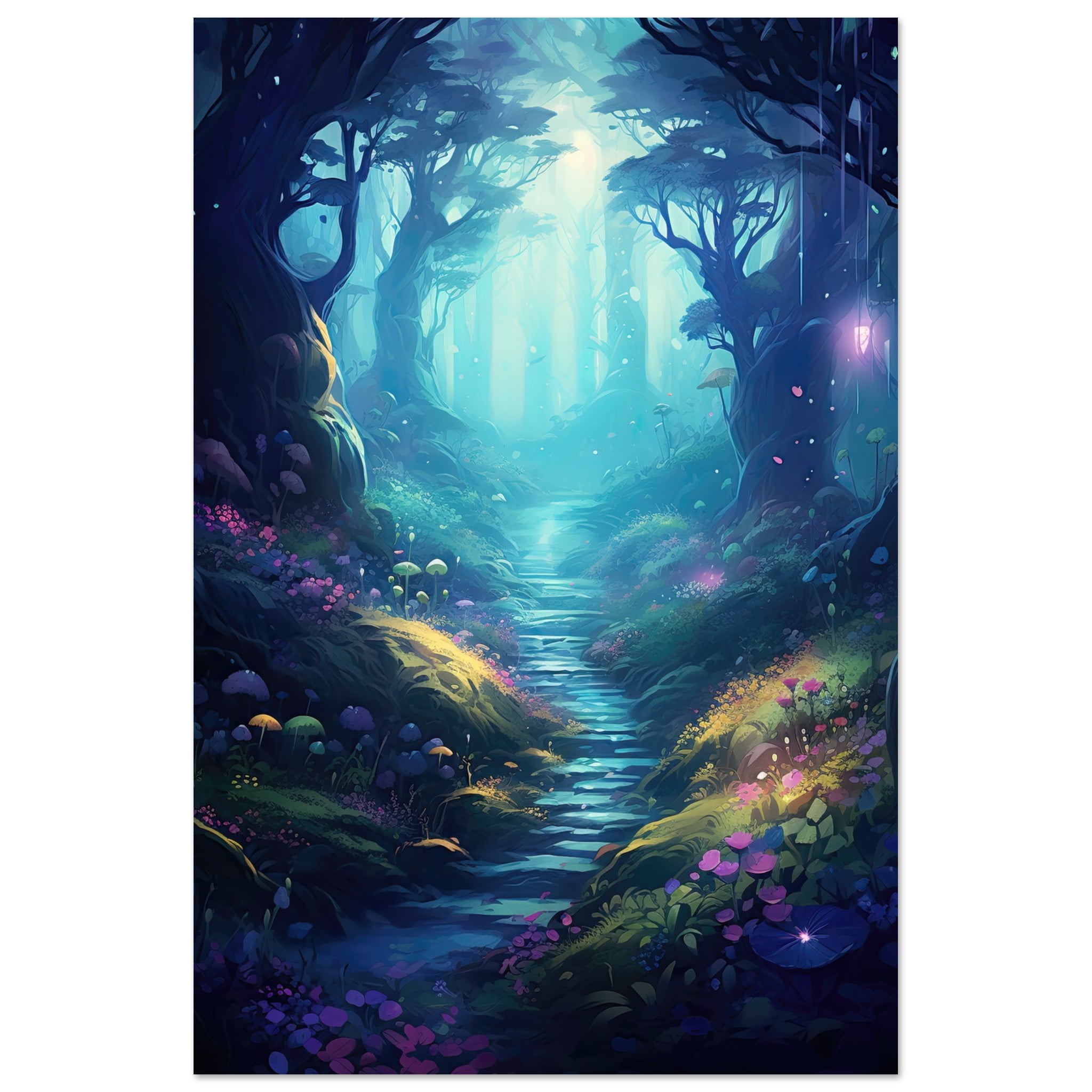 Path Through the Magic Forest Metal Print