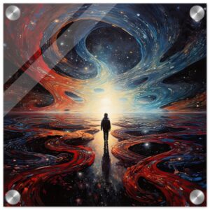 Infinity Abstract Art Acrylic Print - 30x30 cm / 12x12″