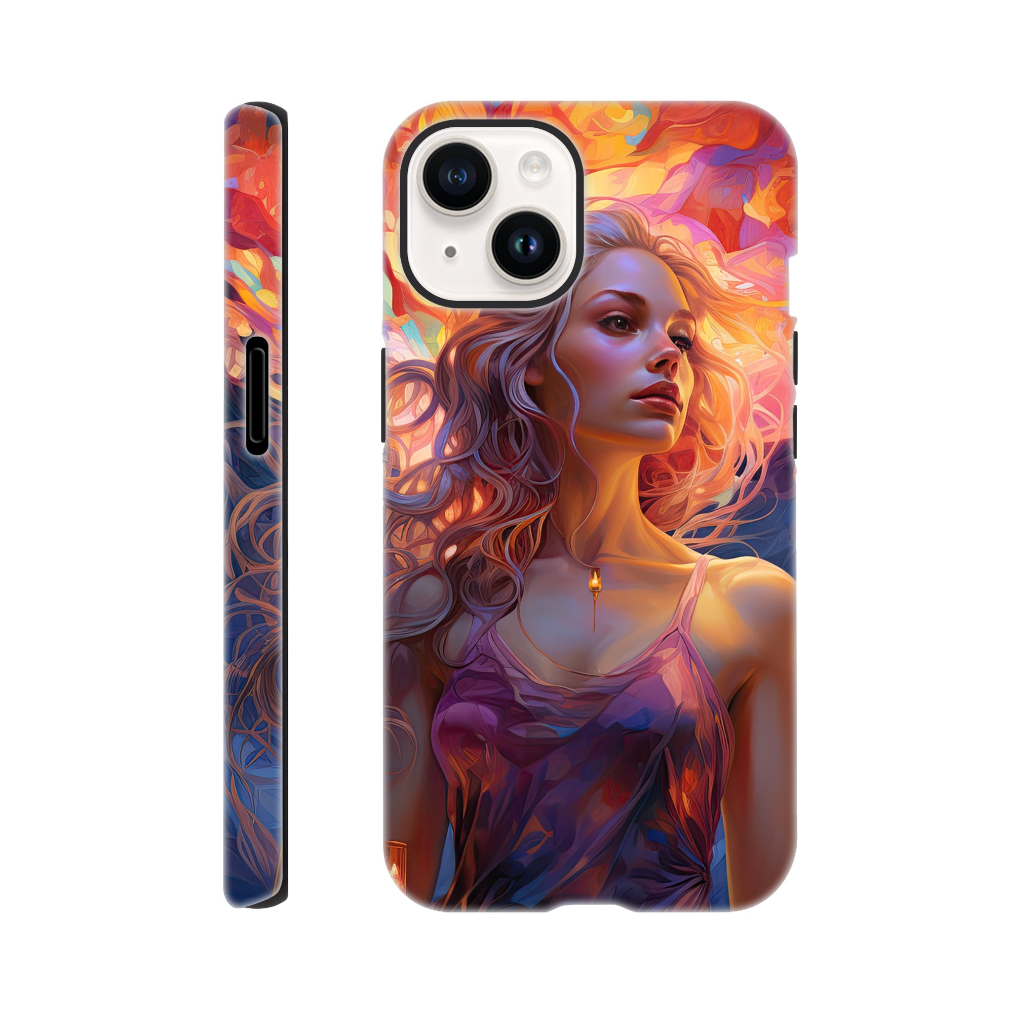 Lovely Lanterns and Colors Phone Case – Tough case, Apple – iPhone 14