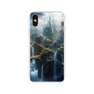 Elven Kingdom Fantasy Landscape Phone Case - Flexi case, Apple - iPhone XS