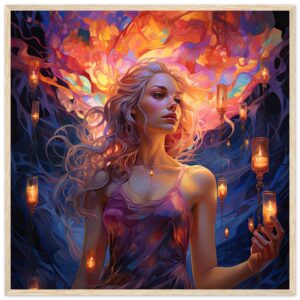 Lovely Lanterns and Colors Framed Print
