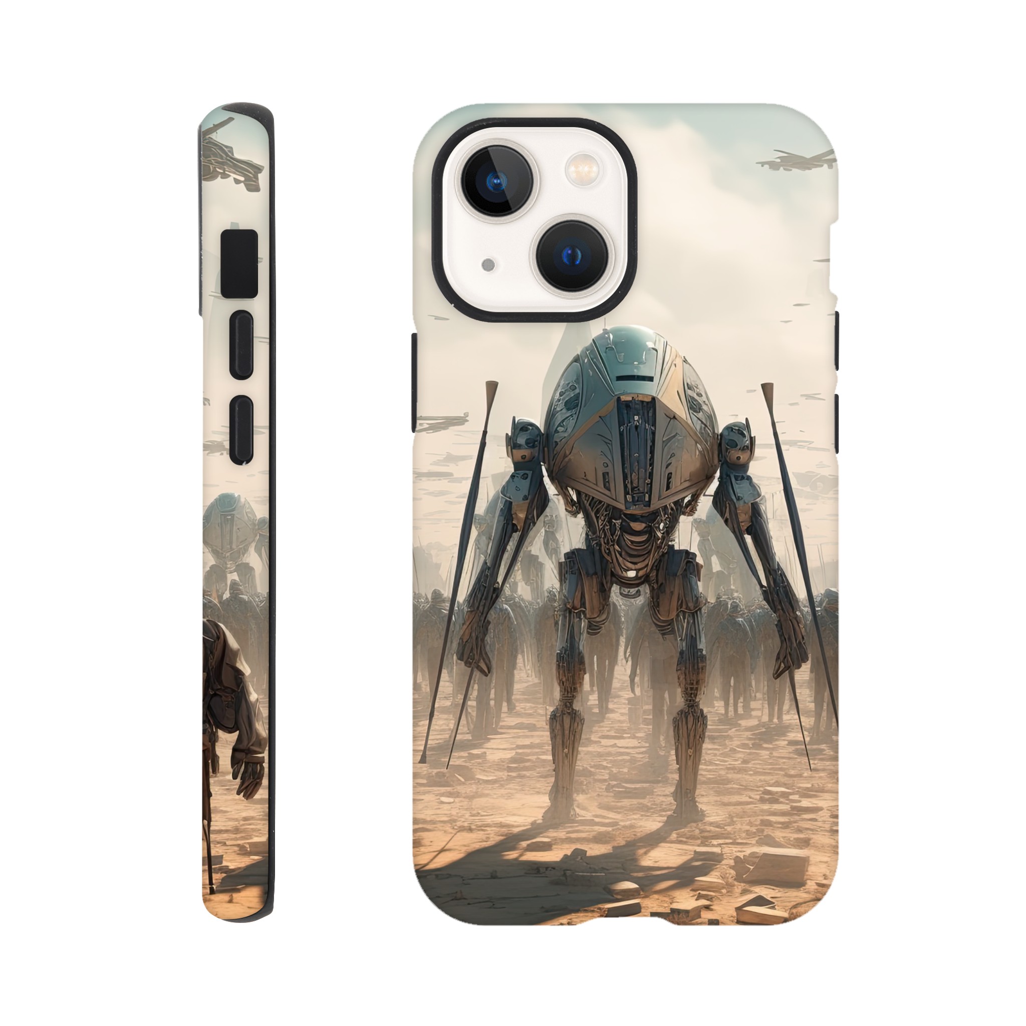 Future War Sci-Fi Futuristic Phone Case – Tough case, Apple – iPhone 13 Mini