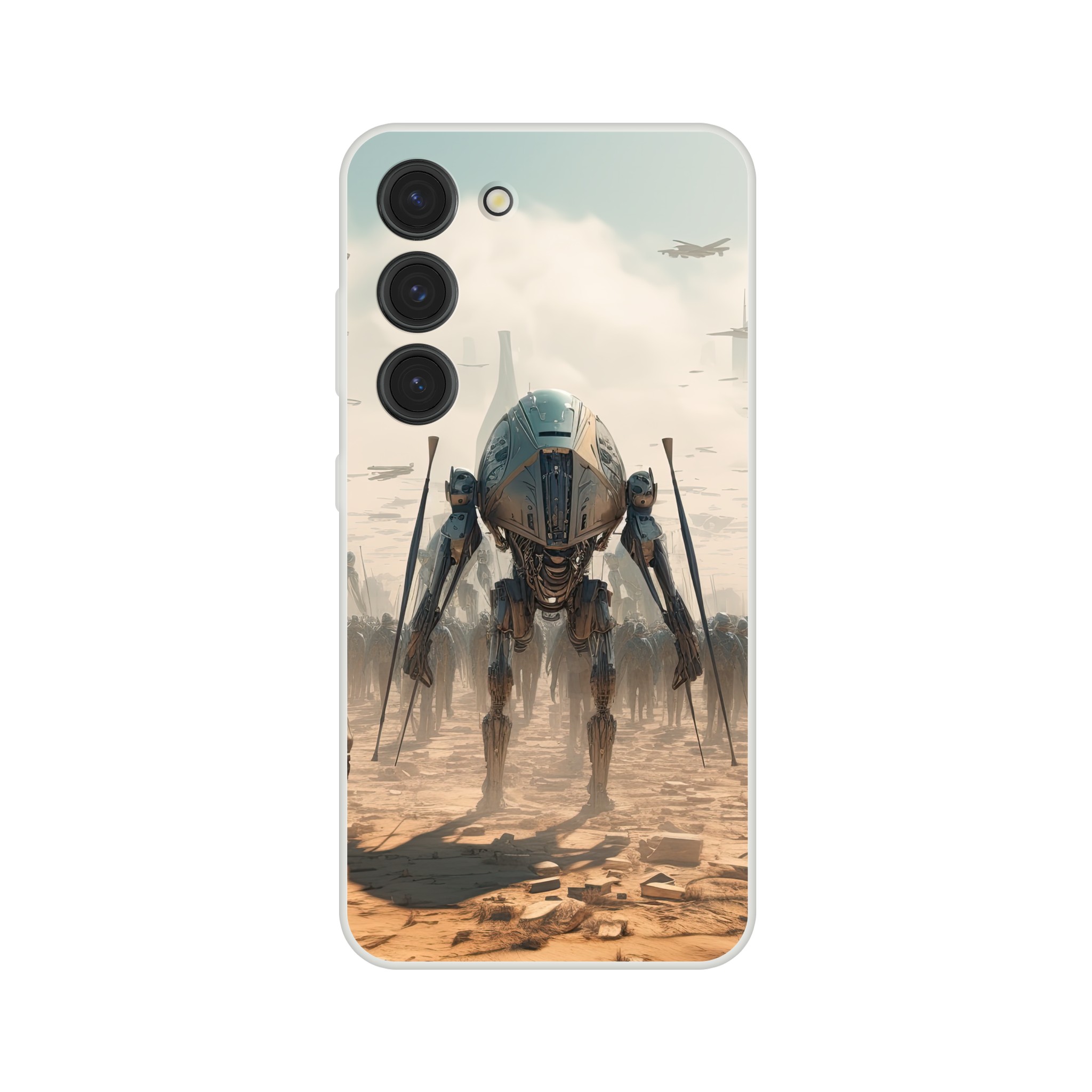 Future War Sci-Fi Futuristic Phone Case – Flexi case, Samsung – Galaxy S23