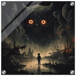 The Watcher Acrylic Art Print - 40x40 cm / 16x16″