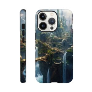 Elven Kingdom Fantasy Landscape Phone Case - Tough case, Apple - iPhone 13 Pro