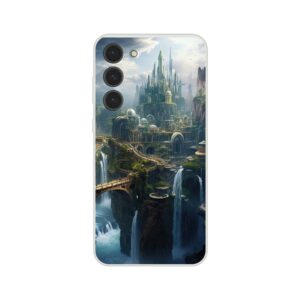 Elven Kingdom Fantasy Landscape Phone Case - Flexi case, Samsung - Galaxy S23 Plus