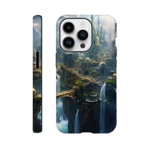 Elven Kingdom Fantasy Landscape Phone Case - Tough case, Apple - iPhone 14 Pro