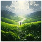Daybreak - Fields of Green - Art Poster