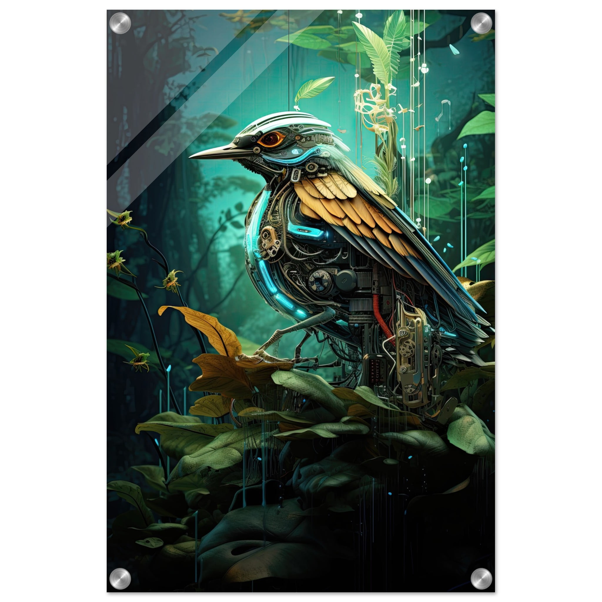 Robotic Bird – Nature – Acrylic Print – 40×60 cm / 16×24″