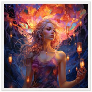 Lovely Lanterns and Colors Framed Print