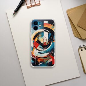 Abstract Colorful Painted Blue Phone Case - Flexi case, Apple - iPhone 12 Mini