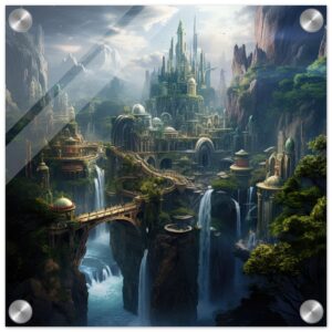 Elven Kingdom Acrylic Print - 30x30 cm / 12x12″