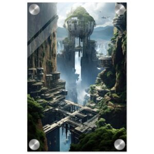 Sci-Fi Concept Art Acrylic Print - 20x30 cm / 8x12″