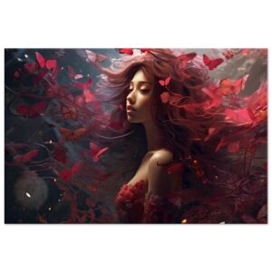 Crimson Reverie Beautiful Canvas Print - 40x60 cm / 16x24″, Slim
