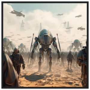 Future War Sci-Fi Futuristic Framed Print
