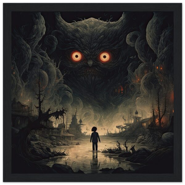The Watcher Fantasy Monster Framed Print