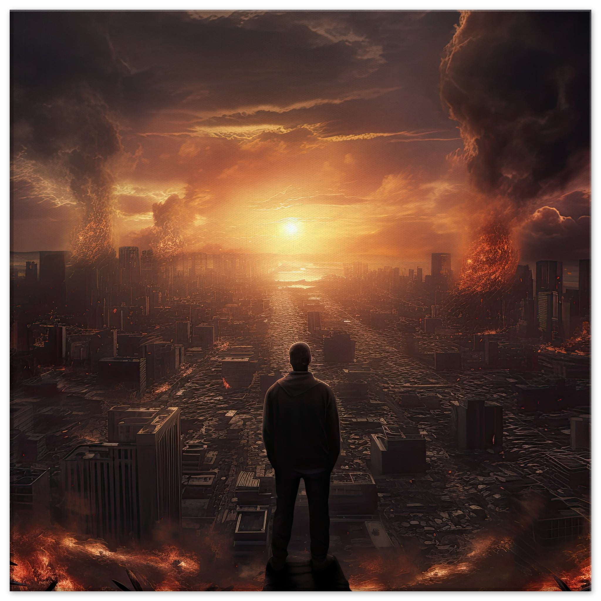 As The World Ends - Apocalypse Canvas Print