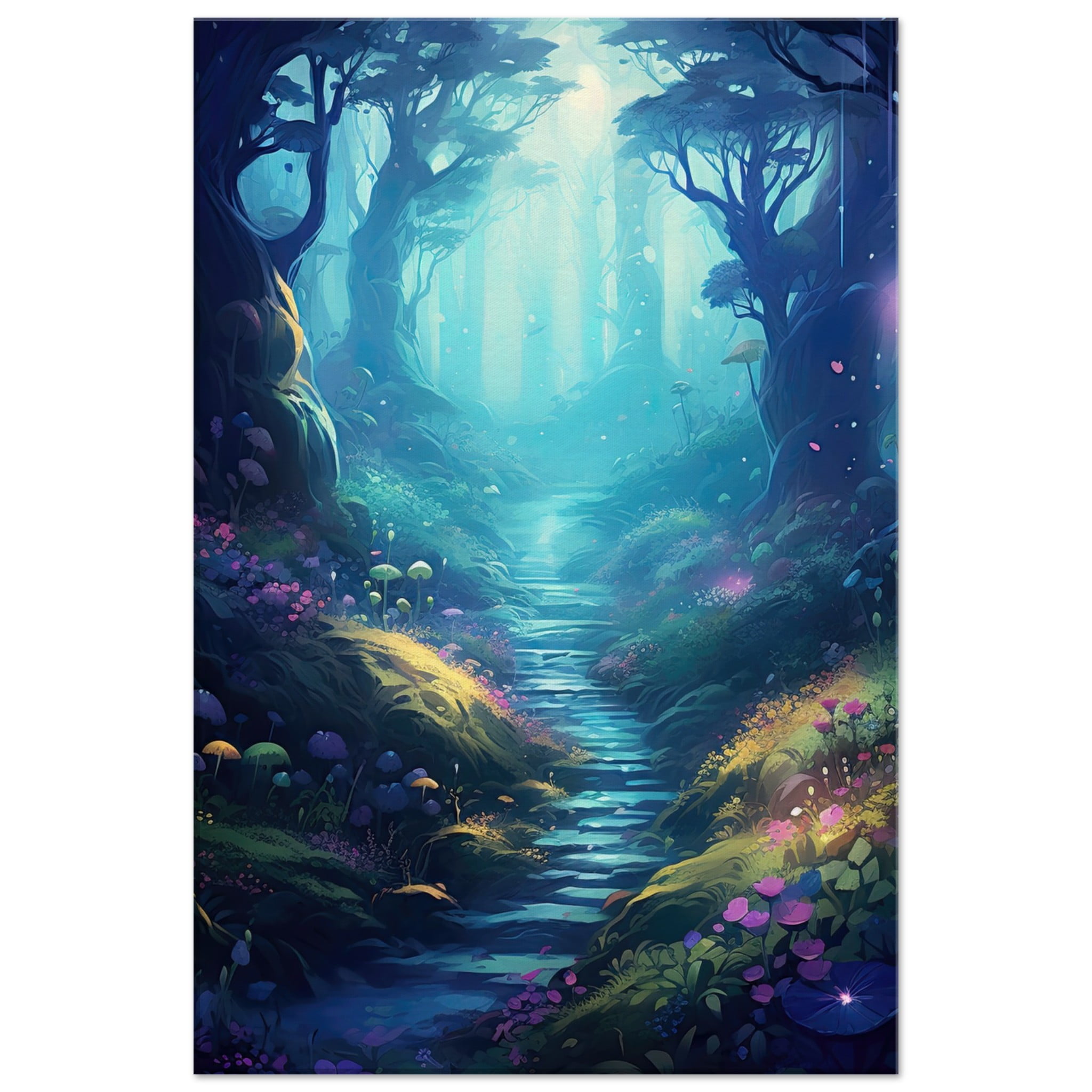 Path Through the Magic Forest Canvas Print – 40×60 cm / 16×24″, Slim