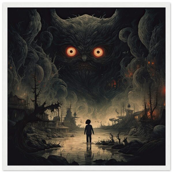 The Watcher Fantasy Monster Framed Print