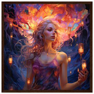 Lovely Lanterns and Colors Framed Print