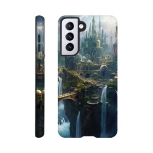 Elven Kingdom Fantasy Landscape Phone Case - Tough case, Samsung - Galaxy S21