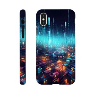 High Speed Data Abstract Phone Case - Tough case, Apple - iPhone X