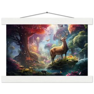 Incredible World - Art Print with Hanger - A4 21x29.7 cm / 8x12″, White wall hanger