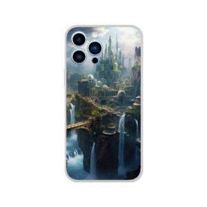 Elven Kingdom Fantasy Landscape Phone Case - Flexi case, Apple - iPhone 13 Pro Max