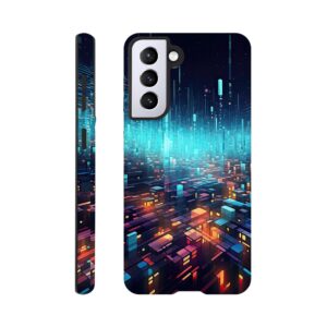 High Speed Data Abstract Phone Case - Tough case, Samsung - Galaxy S21