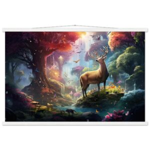 Incredible World - Art Print with Hanger - 60x90 cm / 24x36″, White wall hanger