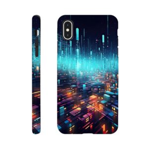 High Speed Data Abstract Phone Case - Tough case, Apple - iPhone XS Max