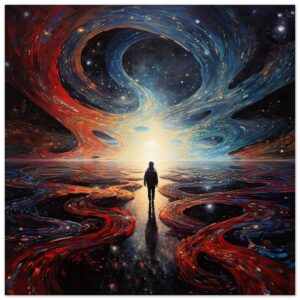 Infinity Abstract Art Poster - 45x45 cm / 18x18″