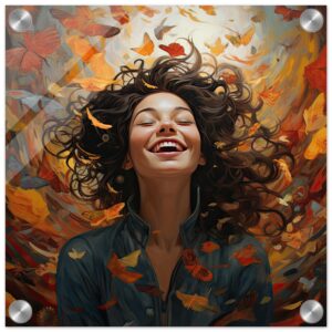 Pure Happiness Art Acrylic Print - 30x30 cm / 12x12″