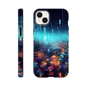 High Speed Data Abstract Phone Case - Tough case, Apple - iPhone 14 Plus