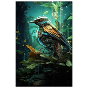 Robotic Bird - Nature - Art Poster - 30x45 cm / 12x18″