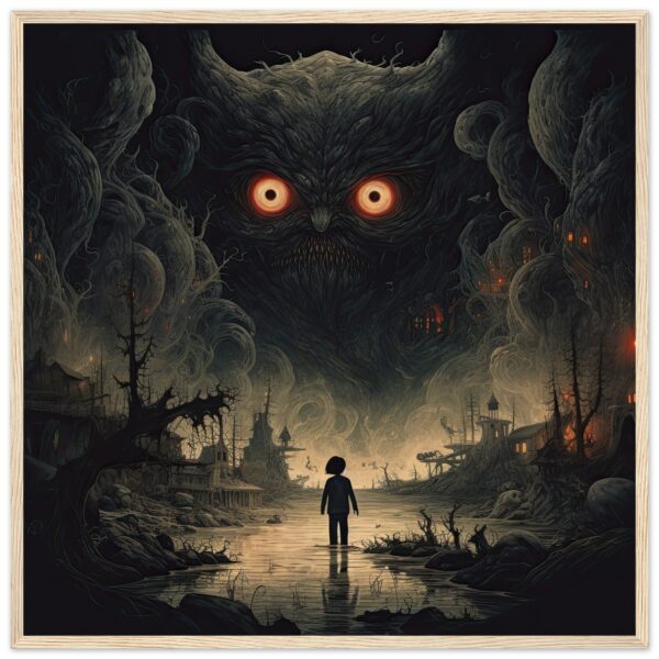 The Watcher Fantasy Monster Framed Print