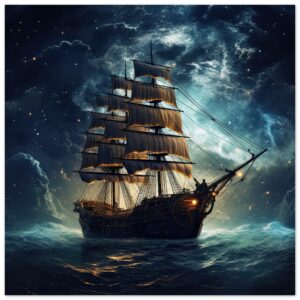 Fantastic Voyage Art Metal Print - 20x20 cm / 8x8″