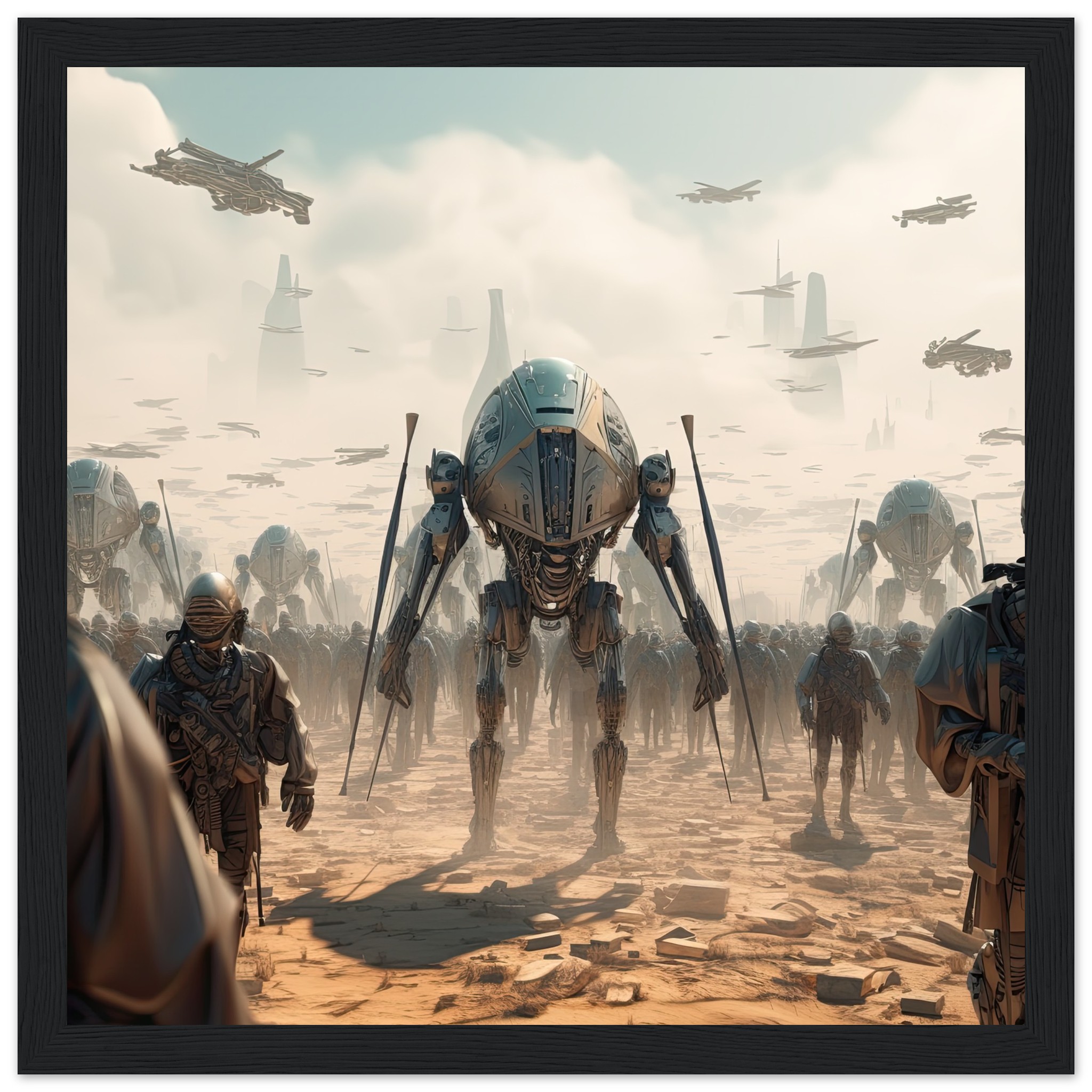 Future War Sci-Fi Futuristic Framed Print