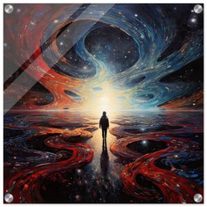 Infinity Abstract Art Acrylic Print - 50x50 cm / 20x20″