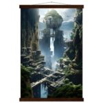 Sci-Fi Concept Art Print with Hanger