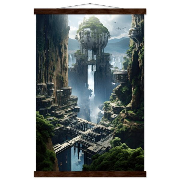 Sci-Fi Concept Art Print with Hanger