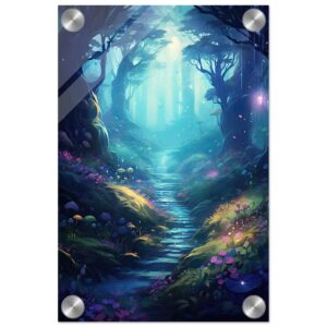 Path Through the Magic Forest Acrylic Print - 20x30 cm / 8x12″