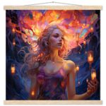 Lovely Lanterns and Colors Art Print with Hanger