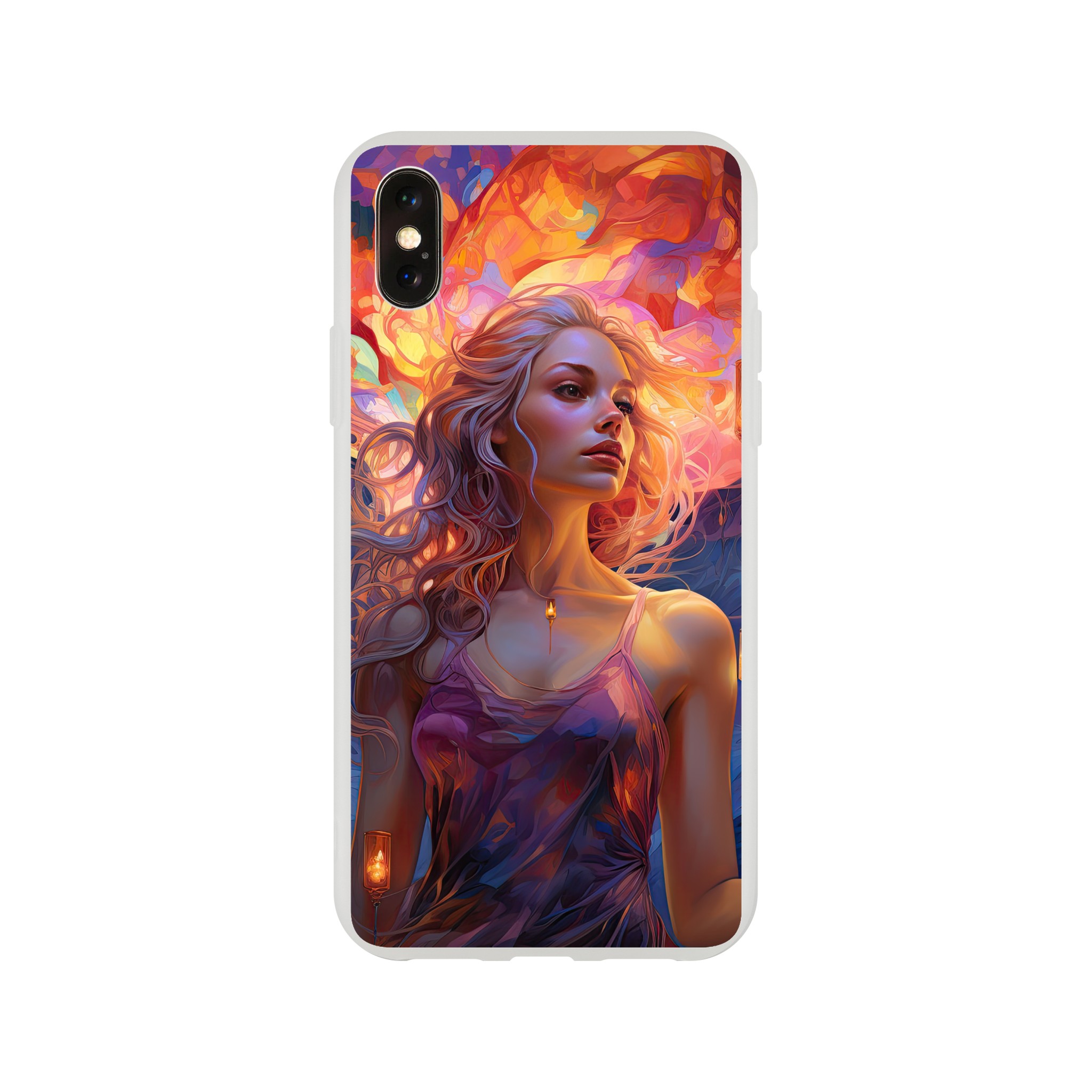 Lovely Lanterns and Colors Phone Case – Flexi case, Apple – iPhone XS