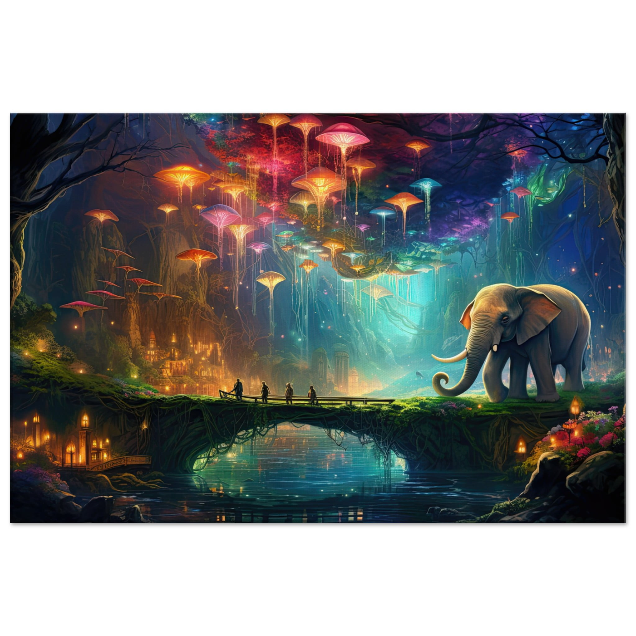 Elephant Cave of Wonder Canvas Print
