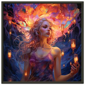 Lovely Lanterns and Colors Framed Print