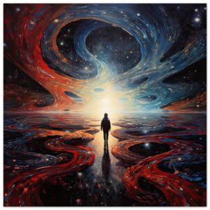 Infinity Abstract Art Poster - 35x35 cm / 14x14″