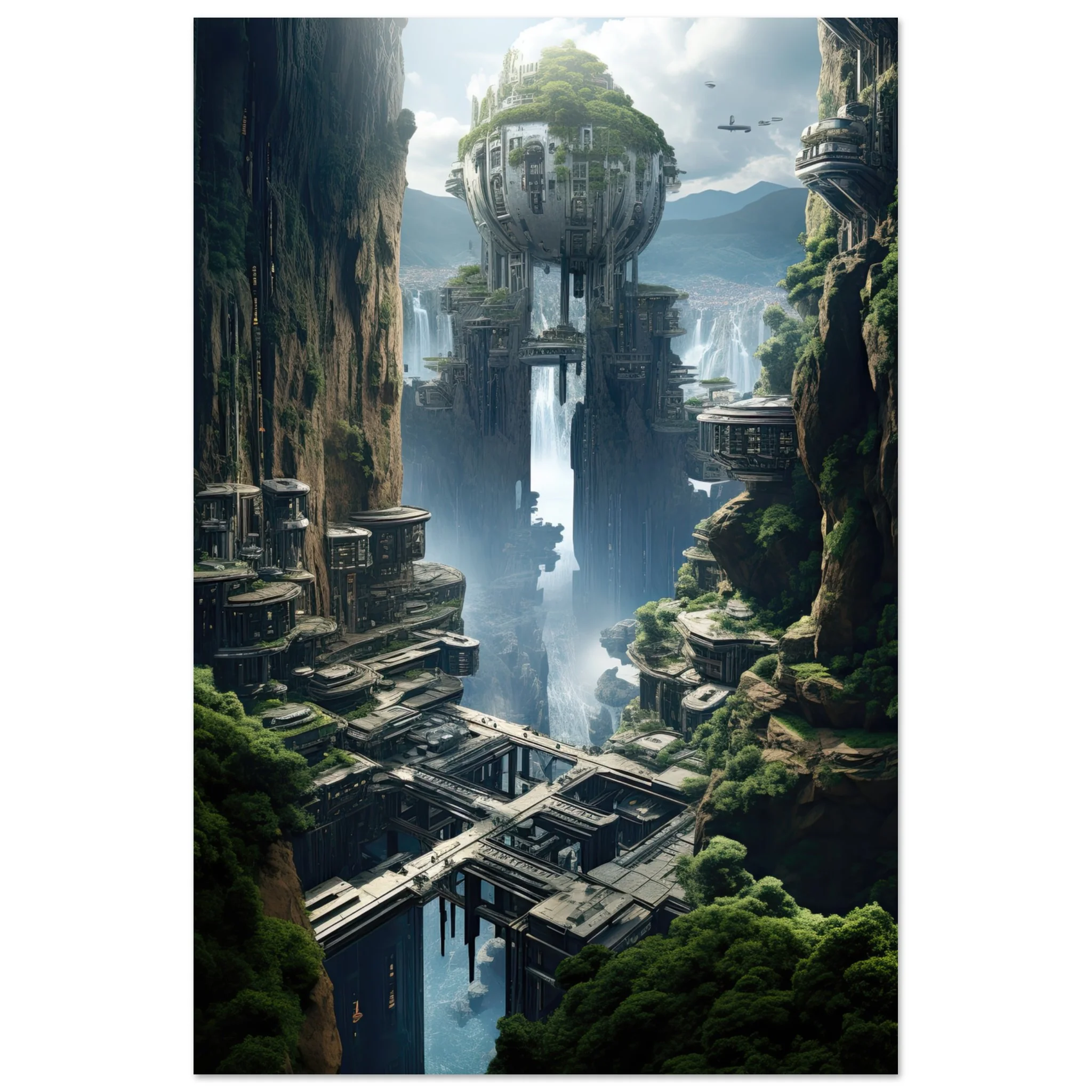 Sci-Fi Concept Art Poster – 30×45 cm / 12×18″