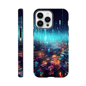 High Speed Data Abstract Phone Case - Tough case, Apple - iPhone 14 Pro Max